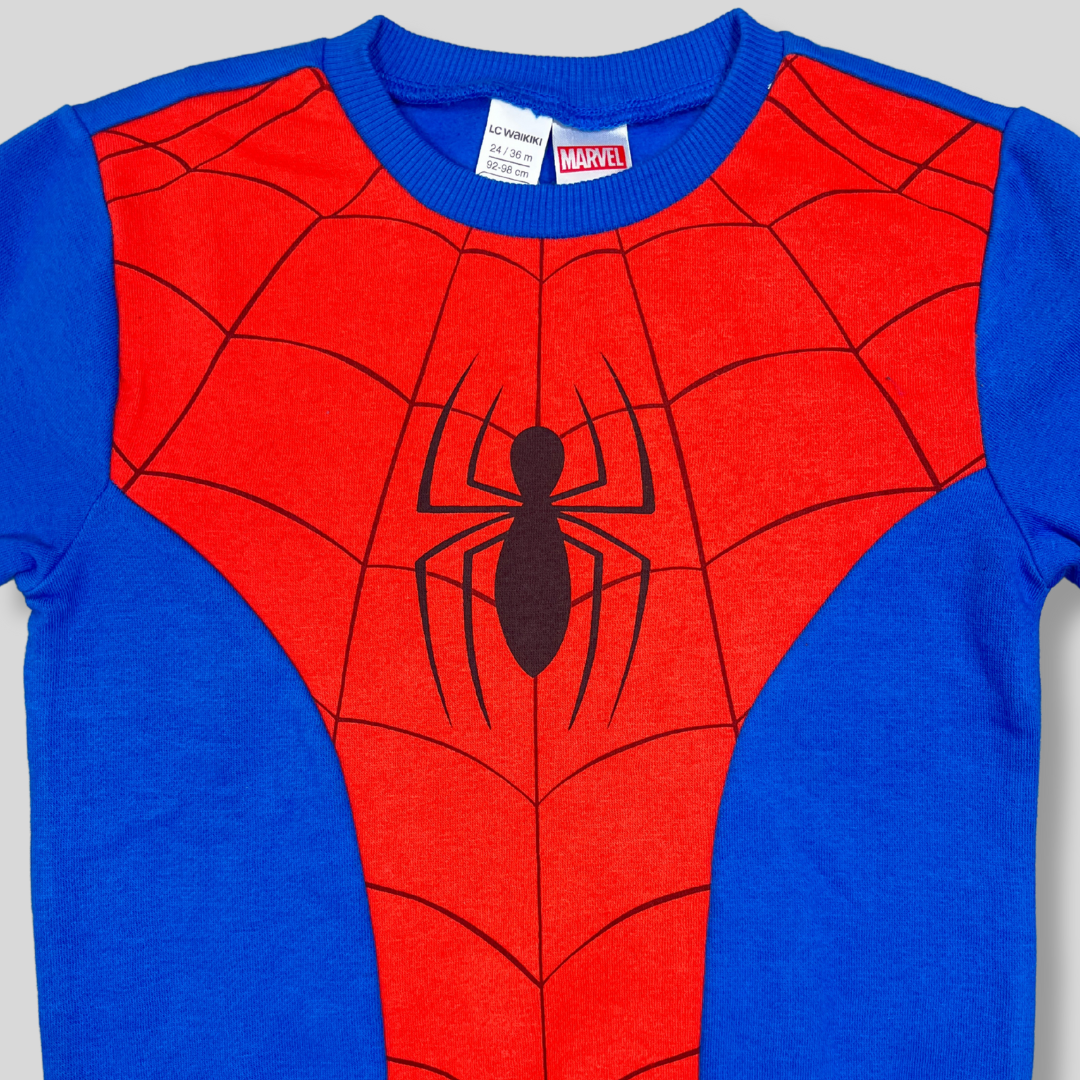 Kids' Spider-Man Costume Sweatshirt - Blue & Red