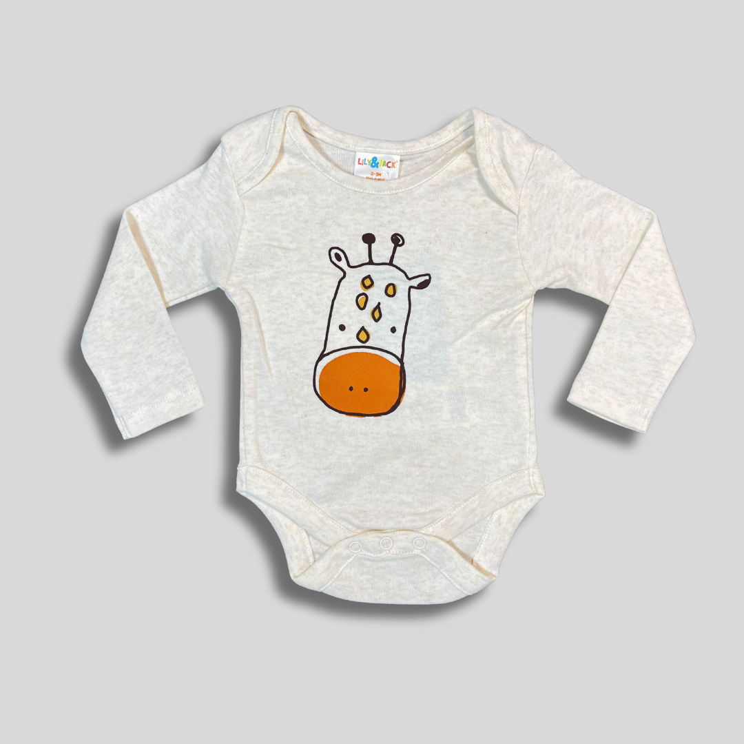 Cute Giraffe Baby Bodysuit | Soft & Coz