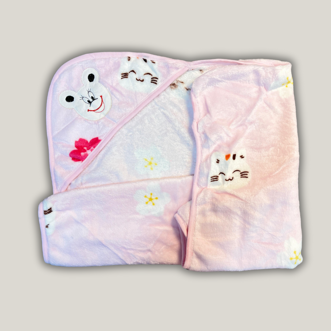Newborn Baby Blanket with hood