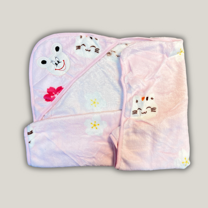 Newborn Baby Blanket with hood