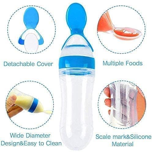 Baby Feeding Bottle with Spoon 90ml (3 Months - 12 Months)