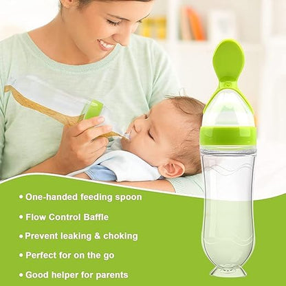 Baby Feeding Bottle with Spoon 90ml (3 Months - 12 Months)
