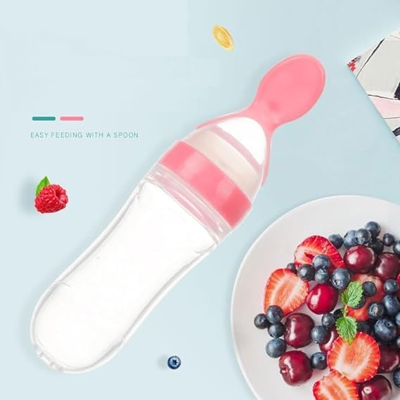 Baby Feeding Bottle with Spoon 90ml (3 Months - 12 Months)