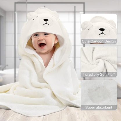 Hooded Baby Towel, Pool Baby Bath Towel with Hood