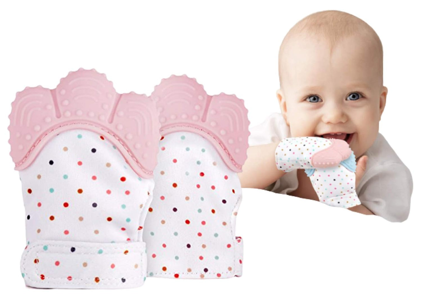 Baby Soft Teething Mitten Teether Glove (3-6Months)