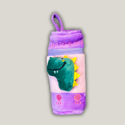 Baby Feeding Bottle Cover with Hold Strap and Zip (multicolor , 240 Ml)