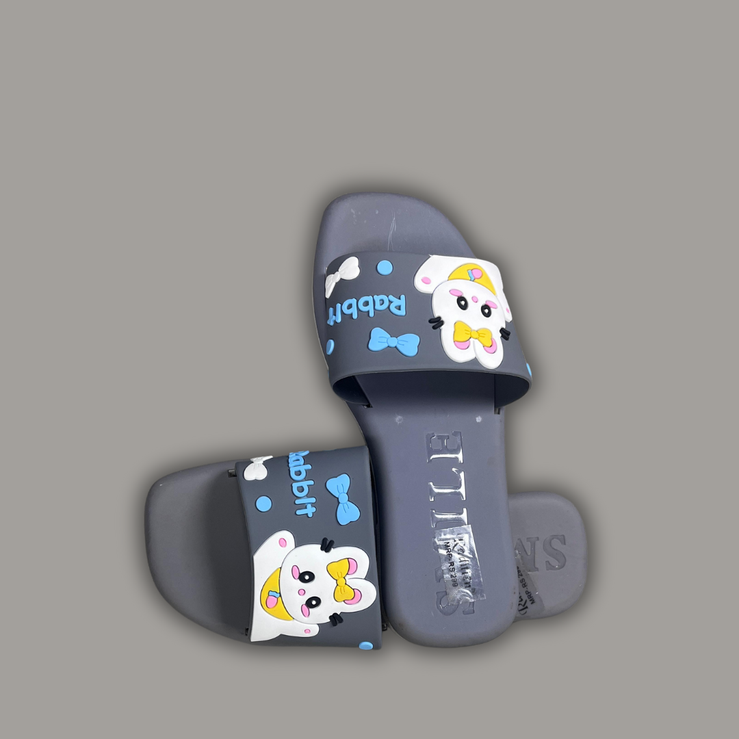 Rabbit Printed Slippers & Sliders for Girls