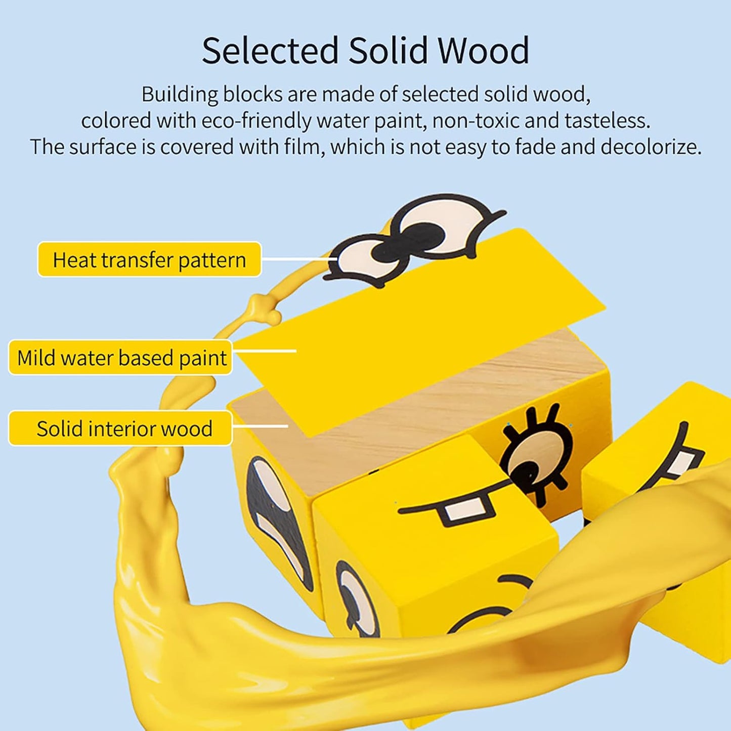 Face Changing Cube Building Blocks Puzzle