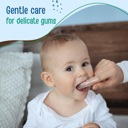 Baby Silicone Finger Toothbrush with case for Easy Cleaning