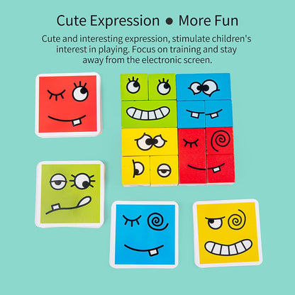 Face Changing Cube Building Blocks Puzzle