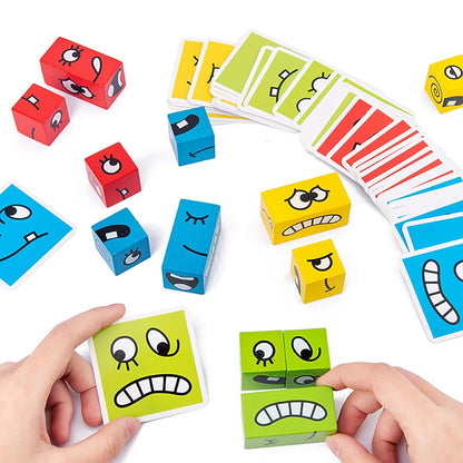 Face Changing Cube Building Blocks Puzzle