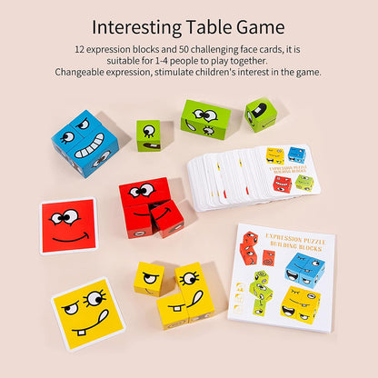 Face Changing Cube Building Blocks Puzzle