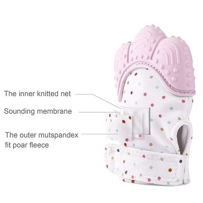 Baby Soft Teething Mitten Teether Glove (3-6Months)