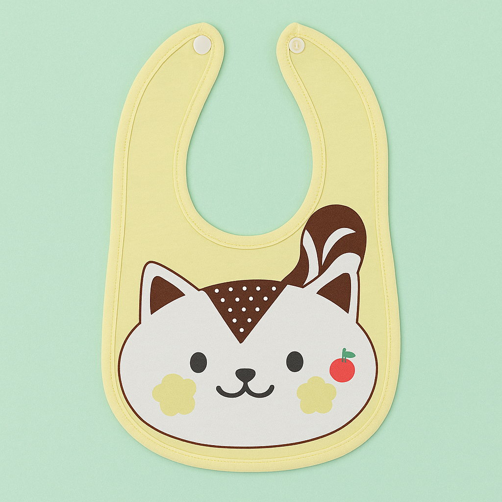 Baby Waterproof Cotton Feeding Bibs 0-15 Months (pack of 3)